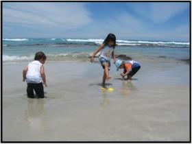 Children having fun in the water at Canunda National Park